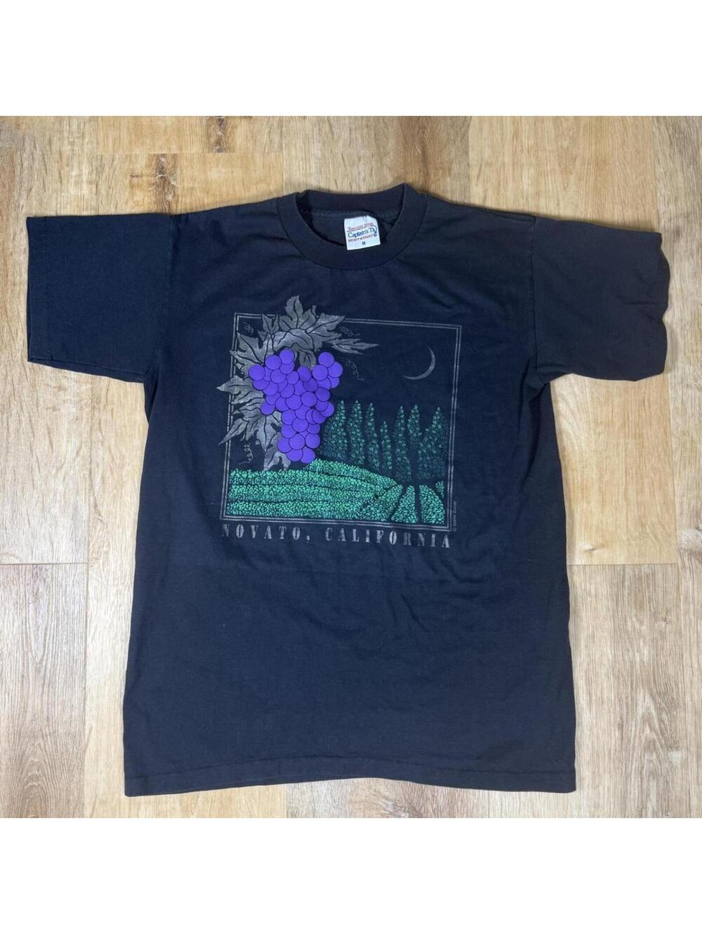 90s Novato Vineyard Tee – Black (M)